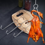 Supporto per gancio per appendere barbecue all'aperto a doppio anello in acciaio inossidabile, 3 Centi Small Ring 23cm, 3 Centi Small Wax Ring 24.5cm, 3 Centi Large Wax Ring 33cm, 3 Centi Medium Wax Ring 29cm, 4 Centi  Steel Thick Short 24cm           ...