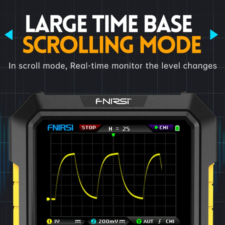 Oscilloscopio digitale portatile FNIRSI 2 canali 180MHz