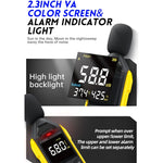 Misuratore di decibel FNIRSI giallo 30-130 dB