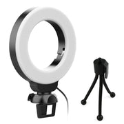 Luce anello LED 48 LED con clip per videoconferenza