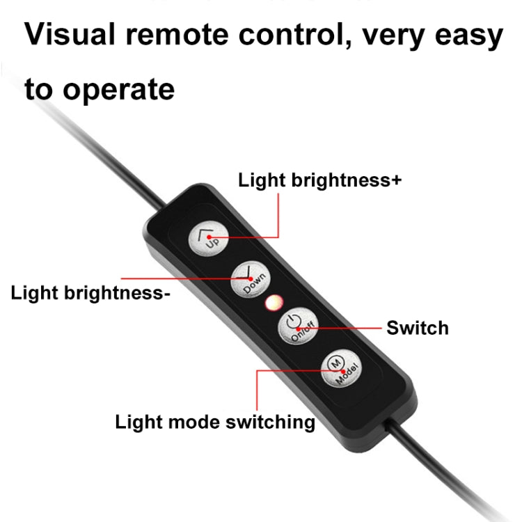 Luce anello LED 48 LED con clip per laptop