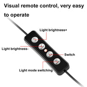 Luce anello LED 48 LED con clip per videoconferenza