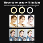 Luce anello LED 48 LED con clip per laptop