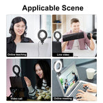 Luce anello LED 48 LED con clip per laptop