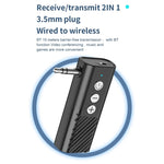 Trasmettitore ricevitore AUX per riproduzione TF per auto Bluetooth 5.3, D28