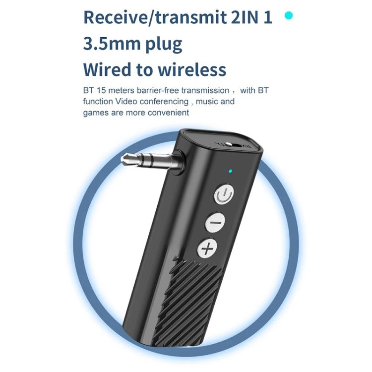 Trasmettitore ricevitore AUX per riproduzione TF per auto Bluetooth 5.3, D28