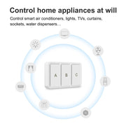 Zigbee Tuya Smart Switch situazionale wireless a 3 tasti, YSB33