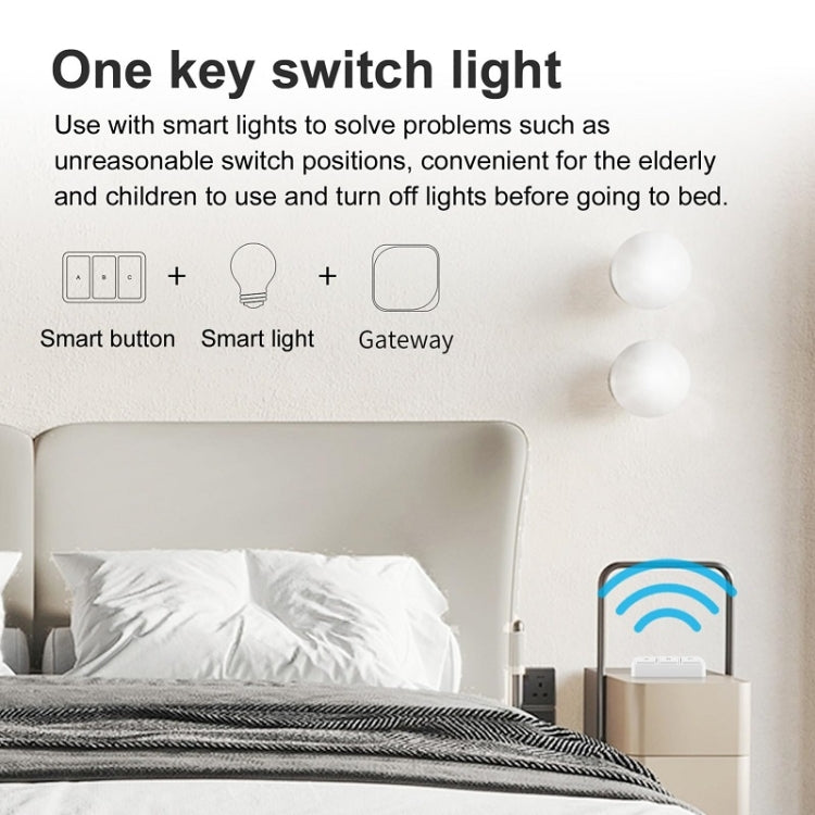 Interruttore smart Zigbee Tuya wireless a 3 tasti YSB33