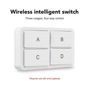Interruttore intelligente di controllo remoto situazionale Zigbee Tuya a 4 tasti, YSB34