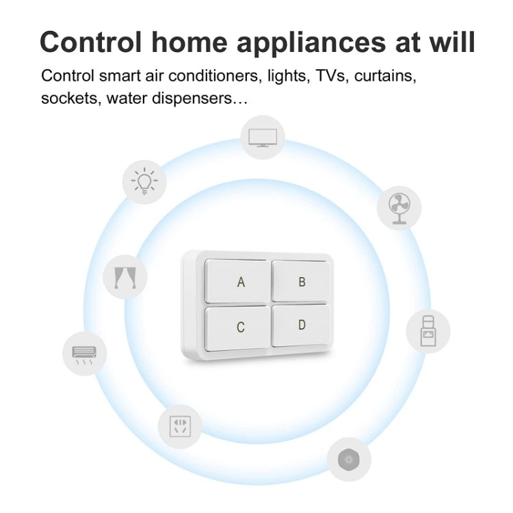 Interruttore intelligente Zigbee Tuya a 4 tasti YSB34