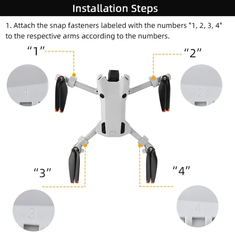 Carrello di atterraggio rialzato per DJI Mini 4 Pro