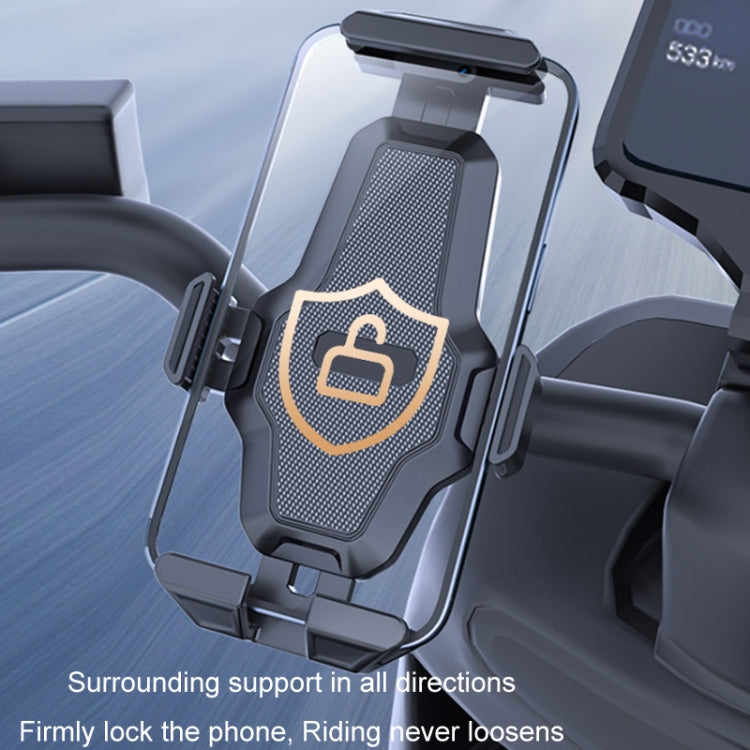 Supporto per cellulare con chiusura automatica per bicicletta da ciclismo, Bicycle Phone Holder