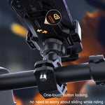 Supporto per cellulare con chiusura automatica per bicicletta da ciclismo, Bicycle Phone Holder