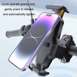 Supporto per cellulare con chiusura automatica per bicicletta da ciclismo, Bicycle Phone Holder