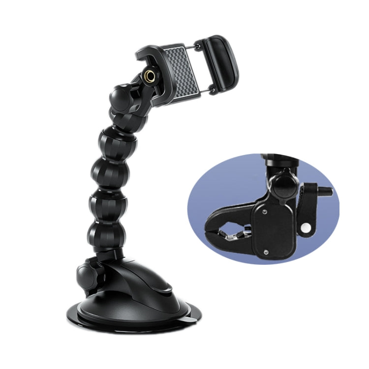 Supporto per cellulare con supporto per riprese dal vivo a forma di serpente per auto