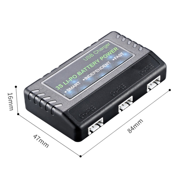 Custodia di ricarica per bilanciamento della batteria Li-Po con una carica e tre proiettili ad acqua, BH-3S03