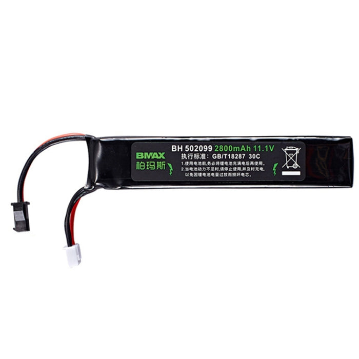 Batteria ricaricabile agli ioni di litio BMAX 11,1 V ad alta velocità 30 C con scarico per marmo ad acqua, SM, Green Shell Small Tamiya, XT30