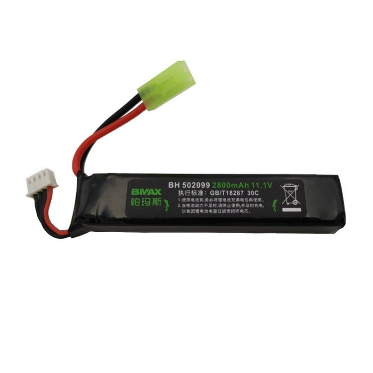 Batteria ricaricabile agli ioni di litio BMAX 11,1 V ad alta velocità 30 C con scarico per marmo ad acqua, SM, Green Shell Small Tamiya, XT30