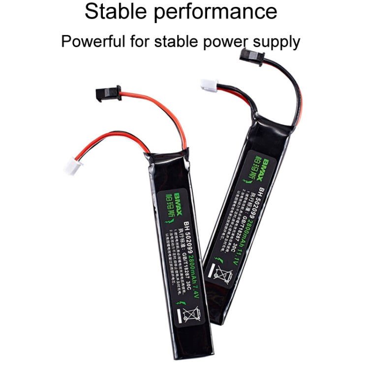 Batteria ricaricabile agli ioni di litio BMAX 11,1 V ad alta velocità 30 C con scarico per marmo ad acqua, SM, Green Shell Small Tamiya, XT30