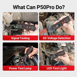 Oscilloscopio multifunzione con rilevamento CA/CC JDiag Mini Circuit Tester, P50 PRO