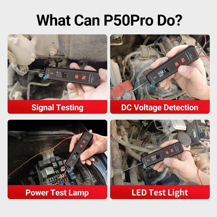 Oscilloscopio multifunzione con rilevamento CA/CC JDiag Mini Circuit Tester, P50 PRO
