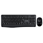 Set tastiera e mouse wireless per laptop da ufficio T-WOLF TF-100 2.4G Bluetooth, TF-100(Black)