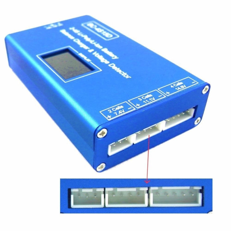 Caricabatterie bilanciato per batterie Li-ion con display LED