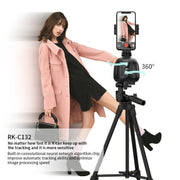 Stabilizzatore desktop video 360° con tracking viso