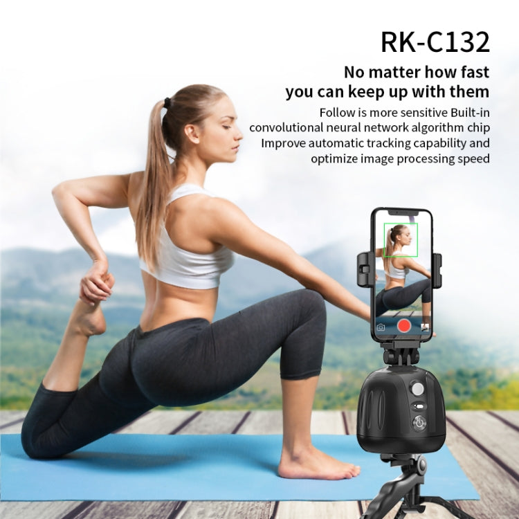 Stabilizzatore desktop per registrazione video dal vivo intelligente a 360 gradi