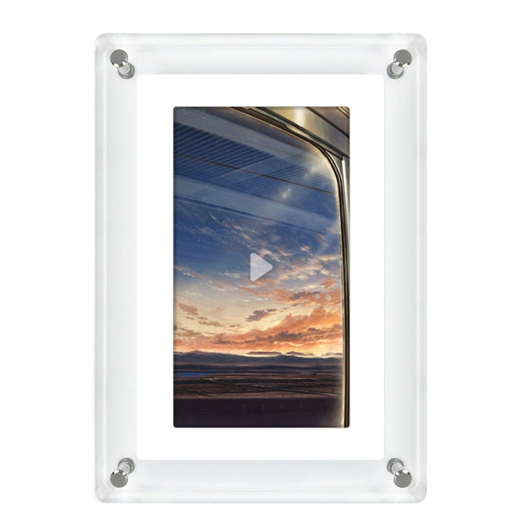Ornamento per lettore video Smart Motion da tavolo con cornice per foto digitale HD in acrilico da 7 pollici, 7 Inch (US Plug), 7 Inch (EU Plug), 7 Inch (UK Plug)