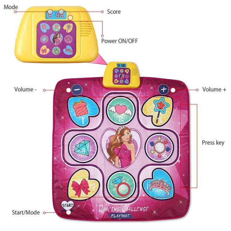 Tappetino da ballo per bambini, tappetino da gioco per musica elettronica, giocattoli per carillon