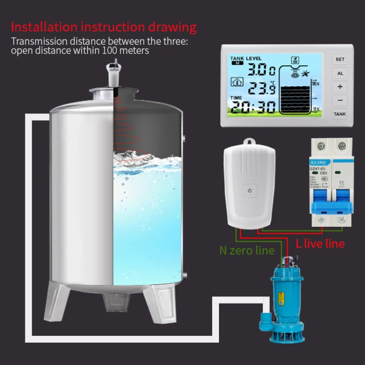 Misuratore livello liquido ad ultrasuoni TS-FT001