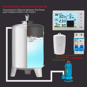 Misuratore di livello del liquido ad ultrasuoni per misurazione aperta sotterranea, TS-FT001