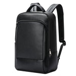 Bopai 61-123311 Zaino per laptop da lavoro in pelle bovina di grande capacità a primo strato, 61-123311