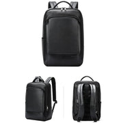 Bopai 61-123311 Zaino per laptop da lavoro in pelle bovina di grande capacità a primo strato, 61-123311