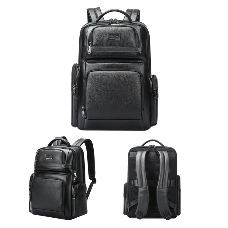 Zaino in pelle bovina con porta USB e Type-C 45x40x21cm