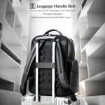 Zaino in pelle bovina con porta USB e Type-C 45x40x21cm