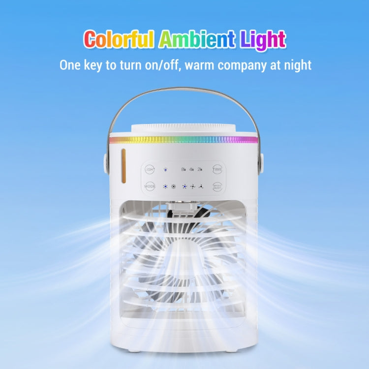 Ventola raffreddamento spray USB con luce RGB temporizzata