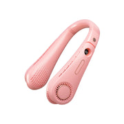F11 Ventilatore da collo sospeso senza lama con display digitale rotante con ricarica USB portatile
