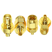 Kit adattatore coassiale Adattatore per antenna RF con connettore coassiale in ottone, 4pcs /Set SMA To MMCX, SMA Male To  MMCX Male, SAM Female To MMCX Male, SMA Male To MMCX Female, SMA Female To MMCX Female