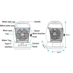 Ventilatore umidificatore portatile USB CF-009 4 in 1