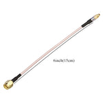 Cavo prolunga coassiale RG316 SMA a MMCX 15 cm