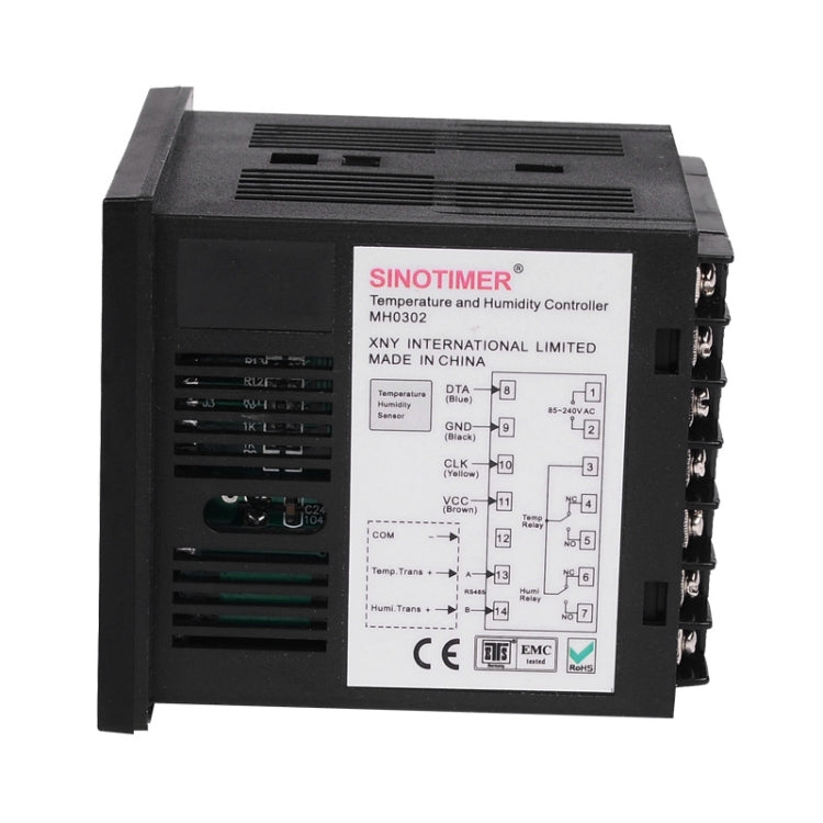 SINOTIMER MH0302 Regolatore di umidità della temperatura intelligente ad alta precisione Display digitale Misuratore di temperatura e umidità, MH0302