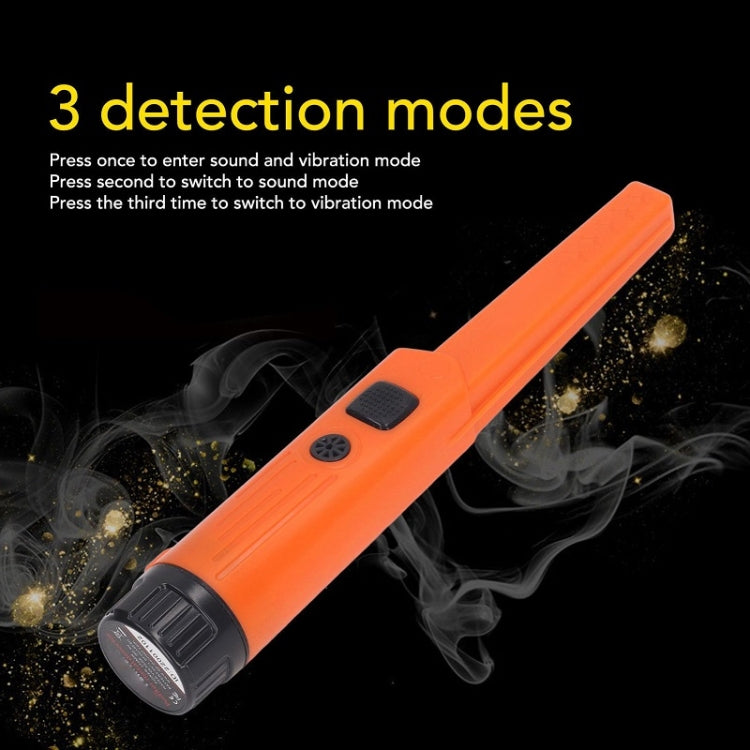 Mini rilevatore di aste di posizionamento in metallo portatile impermeabile, Orange, Black