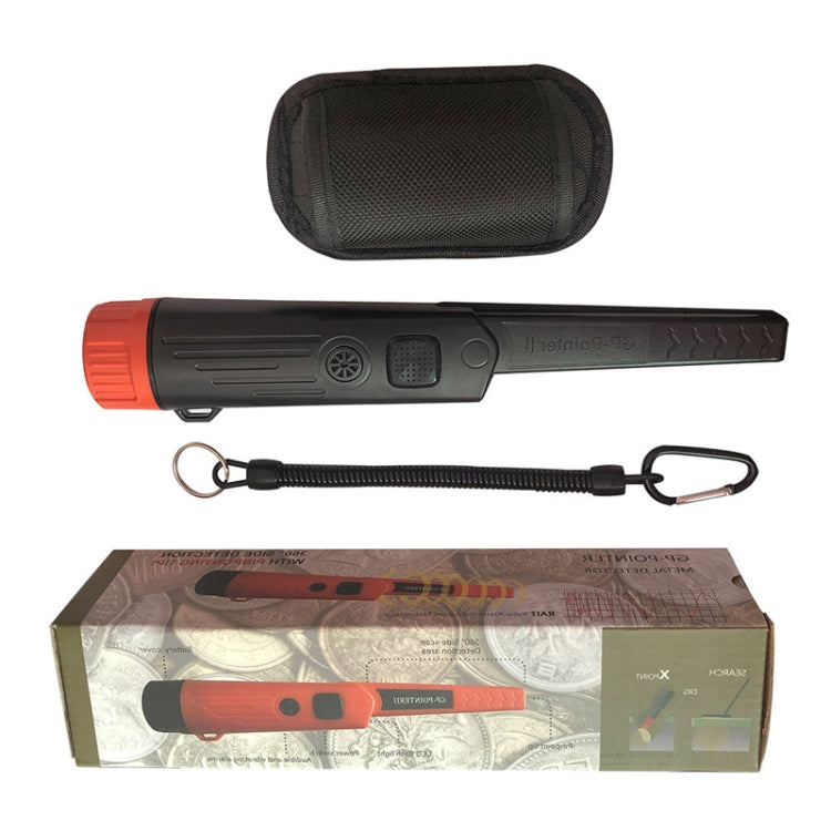 Mini rilevatore di aste di posizionamento in metallo portatile impermeabile, Orange, Black