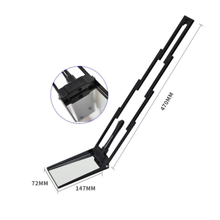 Mini specchio pieghevole per ispezione di sicurezza sottocarro con LED, PM100V1