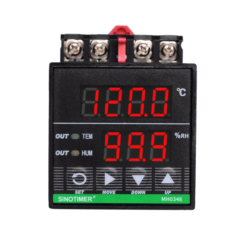SINOTIMER MH0348-DIN Installazione della guida di guida del controller di umidità della temperatura intelligente ad alta precisione, MH0348-DIN
