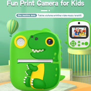 Stampante termica per bambini con fotocamera da stampa istantanea HD 1080P da 2,4 pollici con scheda TF 32G