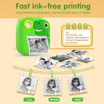 Stampante termica per bambini con fotocamera 1080P 2,4"