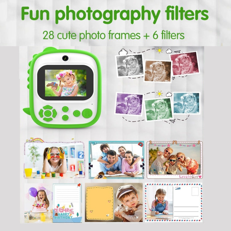 Stampante termica per bambini con fotocamera 1080P 2,4"